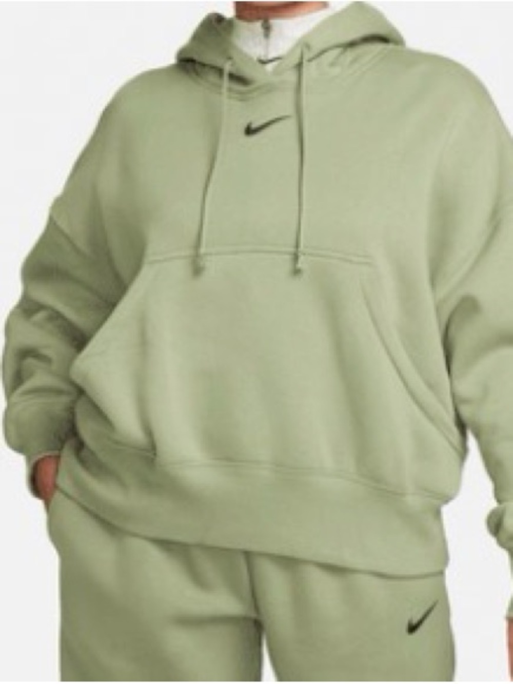 Nike Women's Light Green Pullover Hoodie